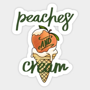 Peaches and Cream Sticker